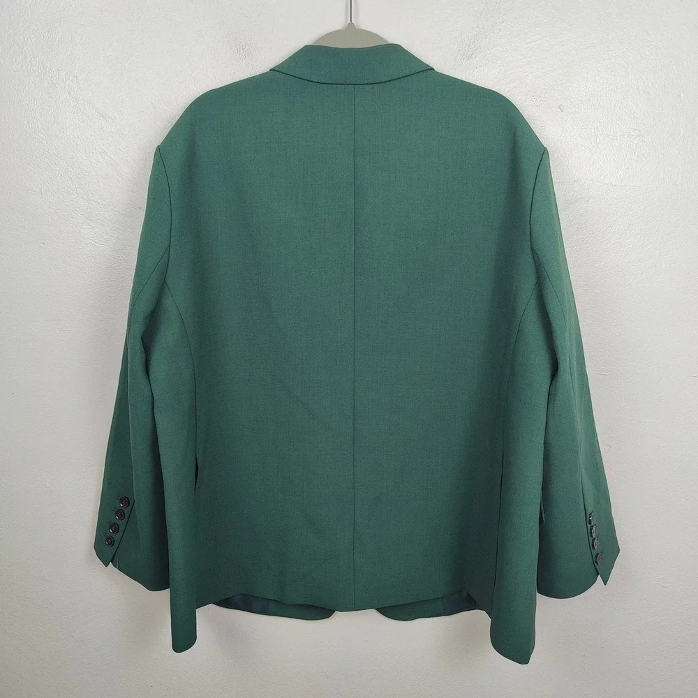 The Frankie Shop Bea Blazer Pants Suit Set Womens‎ XS Green Minimalist Modern